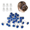 inSowni 40pcs Bridal Wedding Rhinestone Rose Flower Ushaped Hair Pins 6pcs Twist Pearl Hairpins Headpiece Set in Gift Bo