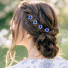 inSowni 40pcs Bridal Wedding Rhinestone Rose Flower Ushaped Hair Pins 6pcs Twist Pearl Hairpins Headpiece Set in Gift Bo