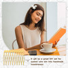 Cinaci 30pcs Small Plain Blank DIY Craft Gold Metal Hair Side Combs Slides with 10 Teeth Wedding Bridal Veil Combs Headp
