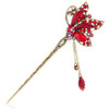YOY Fashion Long Hair Decor Chinese Traditional Style Women Girls Hair Stick Hairpin Hair Making Accessory with Butterfl