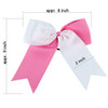 8 Inch 2 Colors Jumbo Cheerleader Bows Ponytail Holder Cheerleading Bows Hair PurpleBlack