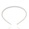 Aysekone 2 Pack Simple Design Imitation Pearl Headband Lady Full Pearl Bead Fashion Stylish Headband Wedding Party Brida