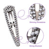 6 Pieces Rhinestone Hair Clips 3 Inch Snap Hair Barrettes Bridal Hair Barrettes Pins for Women Girls Wedding Hairpins Ha