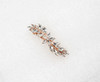 Faship Gorgeous Clear Rhinestone Crystal Small Floral Hair Barrette Clip