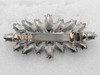 Faship Gorgeous Navy Blue Rhinestone Crystal Floral Hair Barrette Clip