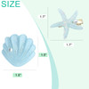 IKUHRMO Starfish Shell Pearl Hair Clip Set Artificial Mermaid Costume Hairpin Princess Headwear for Girls Women Hair Acc