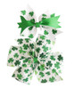 2 PCS St Patricks Day Shamrock Green Hair Bows Alligator Clips601 A