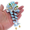 Japanese Style Women Flower Hair Clip Tassel Hair Ornament Kimono Decor Fabric Hanfu Hairpin Accessories For Christmas P
