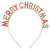 Merry Christmas Rhinestone Headband Xmas Crystal Hair Hoops Women Headpiece Hairband Hair Bands Headdress Cosplay Dress