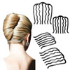 4 Pcs Hair Fork Clip Metal Hair Side Combs Bun Updo Hair Sticks French Twist Hair Tool Bun Hair Pins Clips Grips for Wom