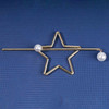 Yheakne Star Pearl Hair Slide Clip Hollow Star Gold Hair Holder Clip Pin Vintage Hair Slide Pin Bun Holder Alloy Hair Cl