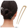 Andelaisi Boho Gold Hair Sticks Hair Clip Vintage U Shape Hair Slide Hairpin French U Shape Hair Stick Clip Vintage Meta
