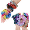 Onwon 8 Pieces Shiny Metallic Scrunchies Elastic Hair Bands Scrunchy Hair Scrunchies Mermaid Hair Bow Elastics Ponytail