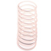 Mia Silkies Silicone Hair Elastics Rubber Bands Last 10 Times Longer Translucent Clear for Women Girls Sports Wet Hair 1