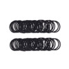 Baby Girls Hair Ties Nometal Hair Elastics Ponytail Holders Hair Bands 2 mm x 25 cmBlack