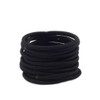 Baby Girls Hair Ties Nometal Hair Elastics Ponytail Holders Hair Bands 2 mm x 25 cmBlack