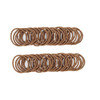100 Pcs Baby Girls Hair Ties No Crease Hair Bands Elastic Ponytail Holders Thin Hair 2 mm x 25 cmLight Brown
