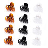Cobahom 12 Pack Small Hair Claw Clips 12 Inch Plastic Hair Clips for Thin Hair NoSlip Mini Hair Clips Hair Styling Acces