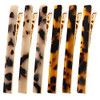 Cobahom 6 Pack Leopard Print Hair Clips Duckbill Hair Clip Metal Duck Teeth Hair Pins Chic Tortoise Shell Hair Barrettes