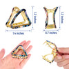 Cobahom 3 Pack Hollow Triangle Hair Clips for Women Girls 2 inch Acetate Hair Jaw Clips NoSlip Hair Clip Hair Styling Ac