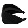 ACOUINT Black Headband for Women Boho Wide Headbands Thick Headbands with Teeth Large Head Bands for Womens Hair Turban