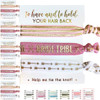 5Pack of Hair Tie Cards Bachelorette Party and Wedding Shower Proposal Favors for Bridesmaids Team Bride Bride Tribe Blu