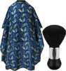 Borogo Professional Hair Cutting Cape with Neck Duster Brush Salon Barber Cape Hairdressing Accessories A