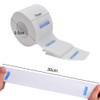 2 Rolls Barber Neck Strips Disposable Strentchy Paper Neck Bands Hairdressing Stretchy Wrap Barber Accessories for Salon