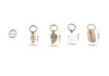 yueton 30pcs Gold Ring Shell Hands Leaves Star Pendant Rings Set Hair Clip Headband Hair Accessories