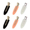6 Pieces No Bend Hair Clips No Crease Hair Clip for Hairstyling Makeup Clips for Women and Girls BlackPinkWhite