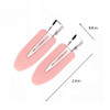 6 Pieces No Bend Hair Clips No Crease Hair Clip for Hairstyling Makeup Clips for Women and Girls BlackPinkWhite