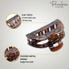 Parcelona French Elite Medium Cellulose Acetate Jaw Hair Claw Clips Durable Styling Women Hair Accessories Hair Clip for