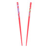 Set of Two Wooden Hair Sticks With Flowers Hair Pin Chopsticks 7 inches Long for Women Red