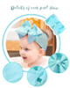 doboi 20pcs Baby Girls Bows Headbands Nylon Hairbands Ribbon Bow Elastic Hair Accessories for Newborns Infants Toddlers