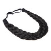 TOECWEGR 5 Strands Synthetic Hair Braided Headband Hairpiece Classic Chunky Wide Plaited Braids ElasticMulti Color Headb
