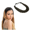 TOECWEGR 5 Strands Synthetic Hair Braided Headband Hairpiece Classic Chunky Wide Plaited Braids ElasticMulti Color Headb