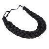TOECWEGR 5 Strands Synthetic Hair Braided Headband Hairpiece Classic Chunky Wide Plaited Braids ElasticMulti Color Headb