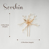 Sooshin 3 Pieces Bridal Hair pins Pearl Wedding Hair Accessories for Brides and Bridemaids Rhinestone Bridal Headpieces