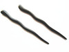 Myhsmooth Zzbgcharming 2 Count Hair Sticks Natural Ebony Black Sandalwood Handmade Carved Hair Clip Shawl Hair Pins Pack
