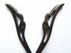 Myhsmooth Zzbgfswallow 2 Count Hair Sticks Natural Ebony Black Sandalwood Handmade Carved Hair Clip Shawl Hair Pins Pack