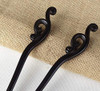 Myhsmooth Zzbgswish 2 Count Hair Sticks Natural Ebony Black Sandalwood Handmade Carved Hair Clip Shawl Hair Pins Pack of