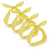 AHONEY 4PCS Yellow Headband for Girls and Women Polka Dot Headbands Retro 50s Hair Bow Wire Headband Vintage Hairband Ha