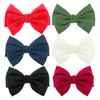 6 Pack Solid Color 52 Bow Clips Women Hair Barrettes Hair Accessories