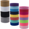 XIMA 60pcs Nylon Elastic Hair Ties Hair Ties Bands Rope No Crease Elastic Fabric Large Stretch Ouchless Ponytail Holders