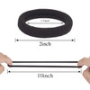 XIMA 60pcs Nylon Elastic Hair Ties Hair Ties Bands Rope No Crease Elastic Fabric Large Stretch Ouchless Ponytail Holders