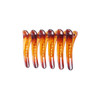 Fodattm 12PCS Professional Hairdressing Salon Duckbill Clip Plastic Non Slip Alligator Hairpin Simple Hairgrip Hair Clip
