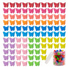 100 Pieces Assorted Color Butterfly Hair Clips Beautiful Mini Butterfly Hair Clips Hair Accessories for Women and Girls