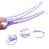 12PCS Colorful Hollow Plastic Metal Alligator Hair Clips Professional Hairdressing Salon Hair Barrettes Duck Bill Teeth