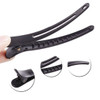 12PCS Matte Black Plastic Metal Alligator Hair Clips Professional Hairdressing Salon Hair Barrettes Duck Bill Teeth Non