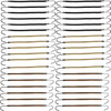 NSBELL 36PCS Elastic Hook Hair Tie Styling Ponytail Holder Hooks Hair Cord Black Coffee and Apricot